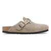 Birkenstock Boston Braided Suede Leather - Taupe